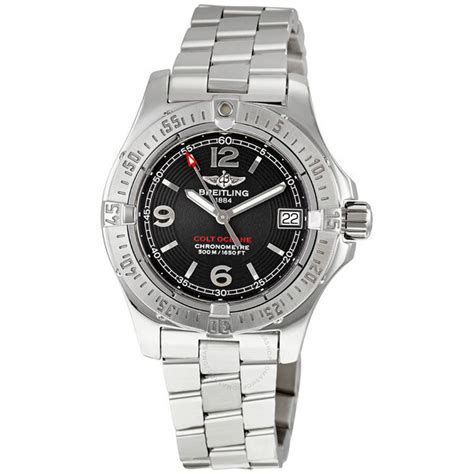 breitling aeromarine colt women& 39|Breitling Aeromarine Colt Oceane Steel Black Ladies Watch .